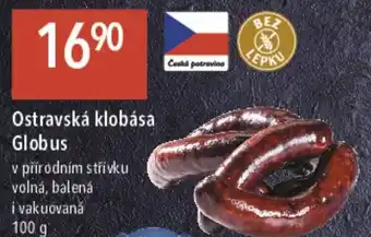 Globus Ostravská klobása Globus nabídka