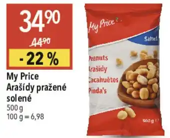 Globus My Price Arašídy pražené solené nabídka