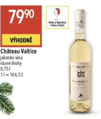 Globus Château Valtice jakostní vína nabídka