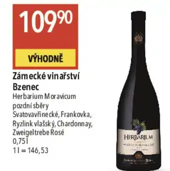 Globus Zámecké vinařství Bzenec nabídka