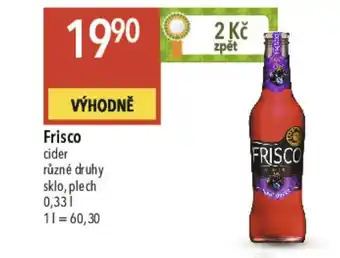 Globus Frisco cider nabídka