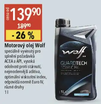 Globus Motorový olej Wolf nabídka