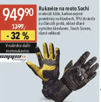 Globus Rukavice na moto Sochi nabídka
