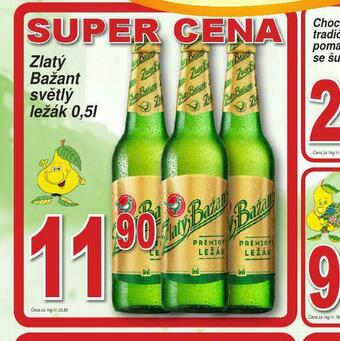 Lidl Pivo zlatý bažant světlý ležák nabídka