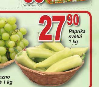 Lidl Paprika světlá nabídka