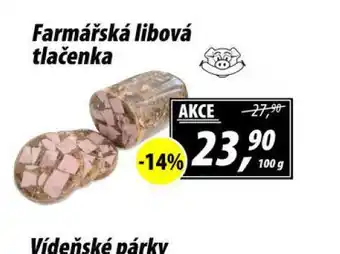 ZEMAN Farmářská libová tlačenka nabídka