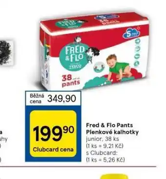 Tesco Fred & flo dětské pleny nabídka