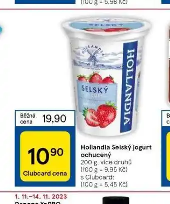 Tesco Hollandia selský jogurt ochucený nabídka