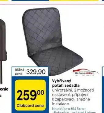 Tesco Vyhřívaný potah sedadla nabídka