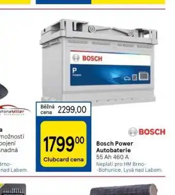 Tesco Bosch power autobaterie 55 ah nabídka