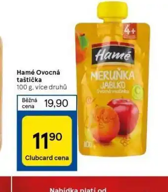 Tesco Hamé ovocná taštička nabídka