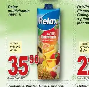 Hruška Relax multivitamin 100% nabídka