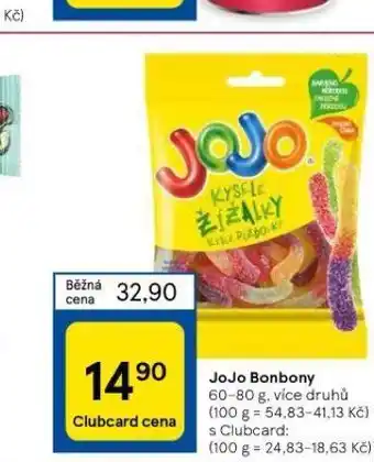 Tesco Jojo bonbony nabídka