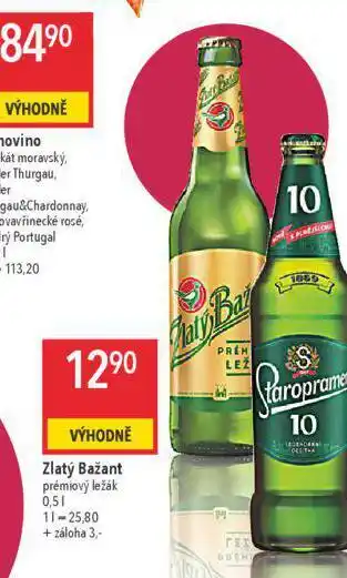 Globus Pivo zlatý bažant nabídka