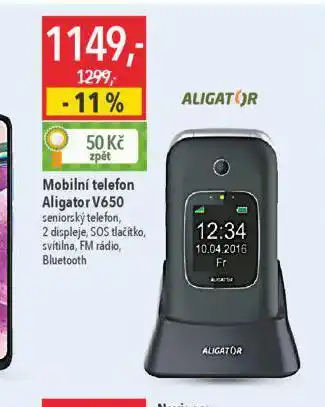 Globus Mobilní telefon aligator nabídka