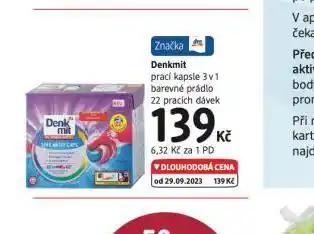 dm drogerie Denkmit prací kapsle 3v1 nabídka