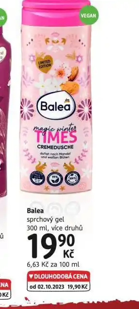 dm drogerie Balea sprchový gel nabídka