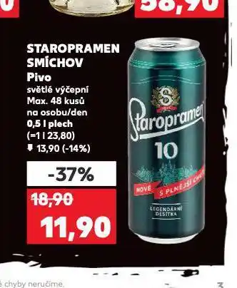 Kaufland Pivo staropramen smíchov nabídka