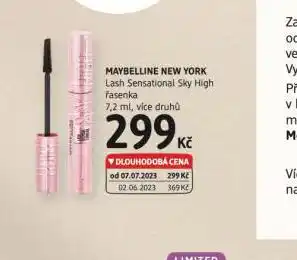 dm drogerie Maybelline řasenka nabídka