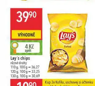 Globus Lay's chipsy nabídka