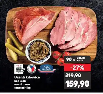Kaufland Uzená krkovice bez kosti nabídka