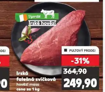 Kaufland Irská falešná svíčková nabídka