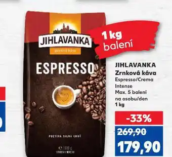 Kaufland Jihlavanka zrnková káva nabídka