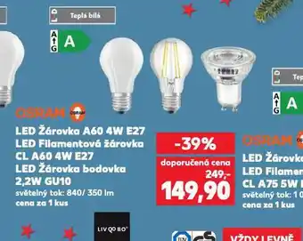 Kaufland Led žárovka nabídka