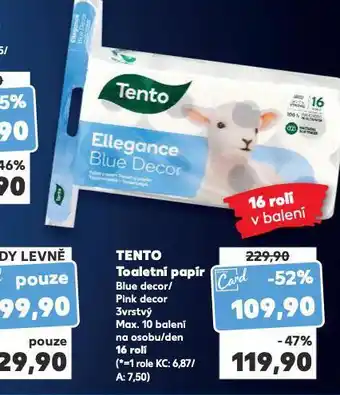 Kaufland Tento toaletní papír nabídka