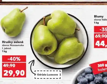Kaufland Hrušky zelené nabídka