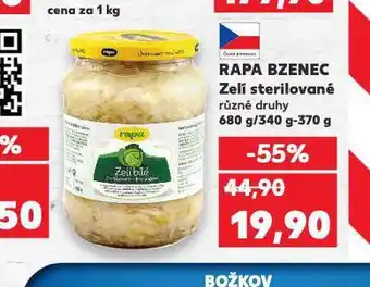 Kaufland Rapa bzenec zelí sterilované nabídka