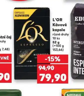 Kaufland L´or kávové kapsle nabídka