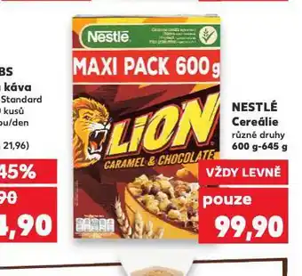 Kaufland Nestlé cereálie nabídka