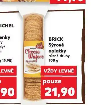 Kaufland Brick sýrové oplatky nabídka