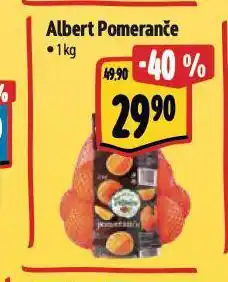 Albert Pomeranče nabídka