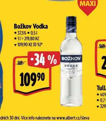 Albert Božkov vodka nabídka