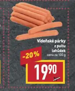 Billa Vídeňské párky nabídka