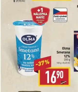 Billa Olma smetana nabídka