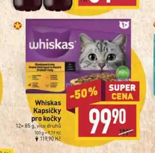 Billa Whiskas kapsičky pro kočky nabídka