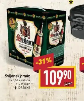 Billa Pivo svijanský máz nabídka