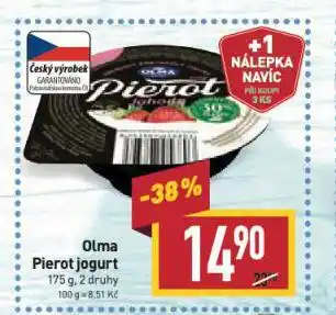 Billa Olma pierot jogurt nabídka