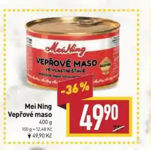 Billa Mei ning vepřové maso nabídka