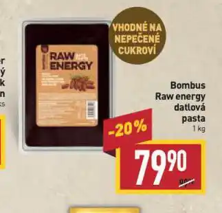 Bombus raw energy datlová pasta