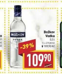 Billa Božkov vodka nabídka