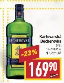 Billa Karlovarská becherovka nabídka