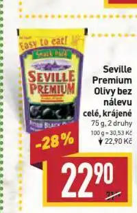 Billa Seville olivy bez pecky nabídka