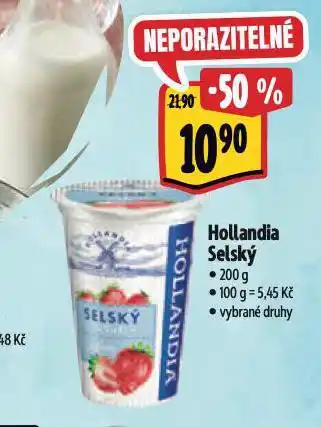 Albert Hollandia selský jogurt nabídka
