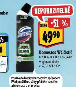Albert Domestos wc čistič nabídka