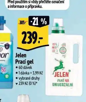 Albert Jelen prací gel nabídka
