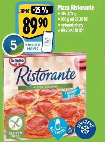 Albert Pizza ristorante nabídka